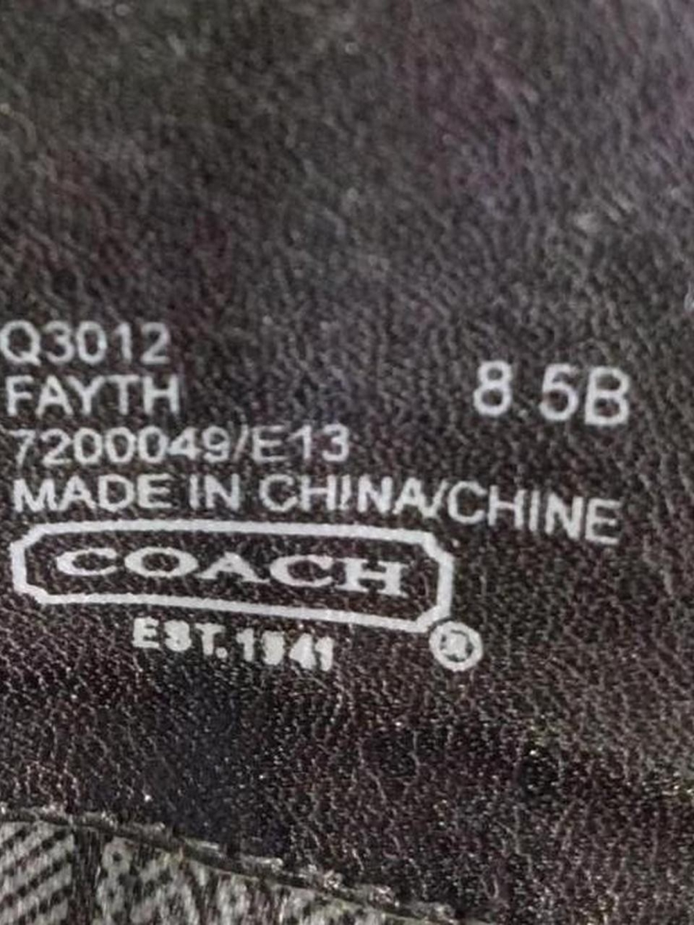Coach Black Leather Knee-High Pointed-Toe Boots - Picture 7 of 8